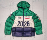 Nwt Polo Ralph Lauren Green Team USA Olympic Down Jacket - Unique Style