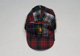 793001 Polo Ralph Lauren Plaid Fur Lined Adjustable Strap Back - Unique Style