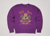 Nwt Polo Ralph Lauren Purple Crest Embroidered Sweater - Unique Style