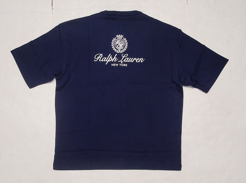 Nwt Polo Ralph Lauren Navy Crest New York Classic Fit Tee - Unique Style