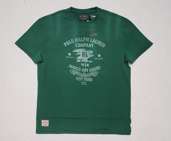 Nwt Polo Country  Ralph Lauren Green Dry Goods New York  Classic Fit Tee - Unique Style