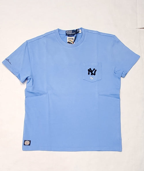 Nwt Polo Ralph Lauren Light Blue NY Patch Classic Fit Polo - Unique Style