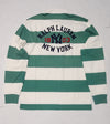 Nwt Polo Ralph Lauren Green/White 1903 New York Yankees Classic Fit Rugby - Unique Style