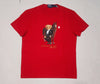Nwt Polo Ralph Lauren Red Lunar Teddy Bear Custom Slim Fit Tee - Unique Style
