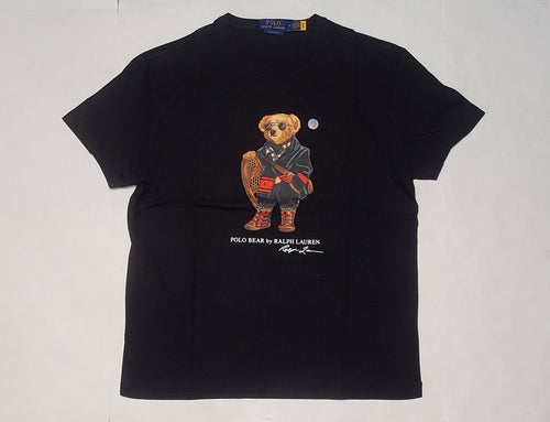 Nwt Polo Ralph Lauren Black Snow Explorer Teddy Bear Classic Fit Tee - Unique Style