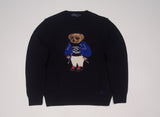 Nwt Polo Ralph Lauren Black RLX Wool Teddy Bear Sweater - Unique Style