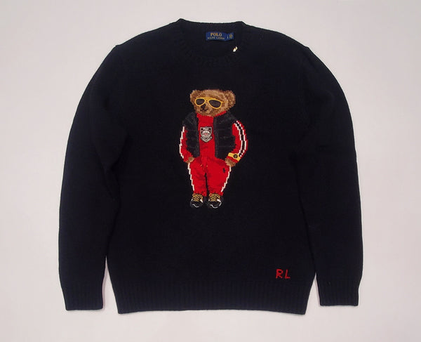 Nwt Polo Ralph Lauren Black Rolex/Chinese Teddy Bear Wool Sweater