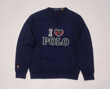 Nwt Polo Ralph Lauren Navy I Love Polo Sweatshirt - Unique Style