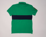 Nwt Polo Ralph Lauren Green/Navy Crest Custom Fit Polo - Unique Style