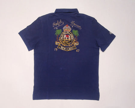 Nwt Polo Ralph Lauren Navy Kswiss Spellout  Tee