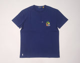 Nwt Polo Ralph Lauren Navy  Pocket Tropical Embroidered Classic Fit Tee - Unique Style