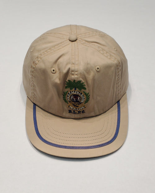 Nwt Polo Ralph Lauren Khaki MCM-LXVII PRLC Leather Strap Back Hat - Unique Style