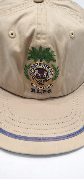 Nwt Polo Ralph Lauren Khaki MCM-LXVII PRLC Leather Strap Back Hat - Unique Style
