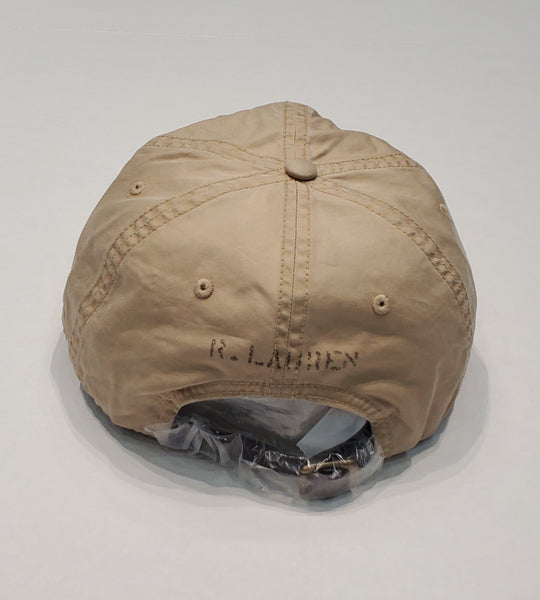Nwt Polo Ralph Lauren Khaki MCM-LXVII PRLC Leather Strap Back Hat - Unique Style