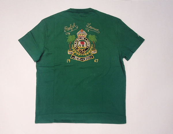 Nwt Polo Ralph Lauren Green Embroidered Est MCM-LXVII PRLC Classic Fit Tee - Unique Style