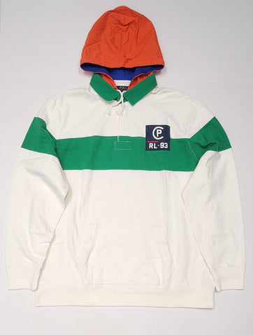 Nwt Polo Ralph Lauren White/Green CP RL-93 Classic Fit Rugby w