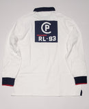 Nwt Polo Ralph White  CP-93 Classic Fit Long Sleeve Rugby - Unique Style