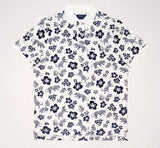 Nwt Polo Ralph Lauren White Allover Tropical Jungle Print Classic Fit Polo - Unique Style