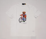 Nwt Polo Ralph Lauren White Beach Cycle Teddy Bear Classic Fit Tee - Unique Style