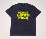 Nwt Polo Ralph Lauren Black  Peace Love Classic Fit Tee - Unique Style