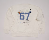 Nwt Polo Ralph Lauren Peace Love Surf 67  Embroidered Vintage Fit Sweatshirt - Unique Style