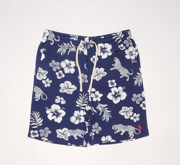 Nwt Polo Ralph Lauren Navy Allover Tropical Jungle Print Pony Shorts - Unique Style
