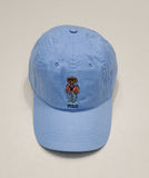 Nwt Polo Ralph Lauren Light blue Beach Cycle  Teddy Bear Leather Strap Back Hat - Unique Style