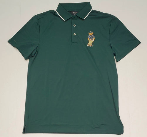 Nwt RLX Ralph Lauren Green Golf Teddy Bear Performance Polo - Unique Style