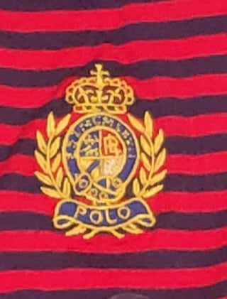 Nwt Polo Ralph Lauren Red/Navy Crest Pocket Classic Fit Polo - Unique Style