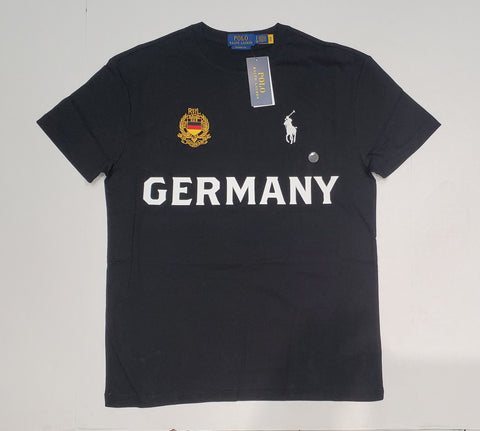 Nwt Polo Ralph Lauren Black Germany # 26 Big Pony Classic Fit Tee