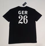 Nwt Polo Ralph Lauren Black Germany # 26 Big Pony Classic Fit Tee - Unique Style