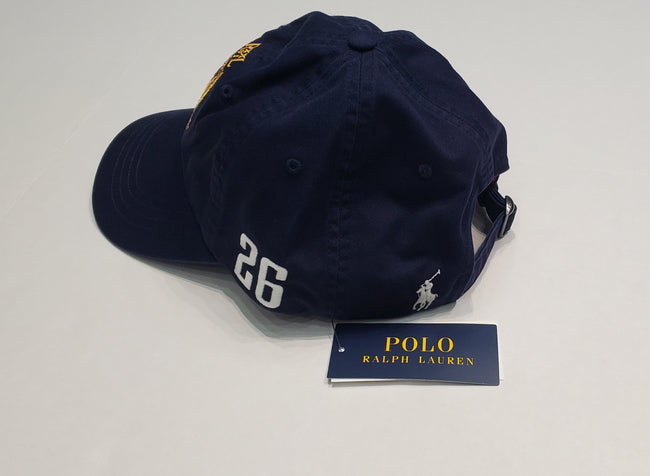 Nwt Polo Ralph Lauren Navy Blue USA #26 Adjustable Strap Back Hat - Unique Style