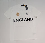 Nwt Polo Ralph Lauren White Engalnd # 26 Big Pony Classic Fit Tee - Unique Style