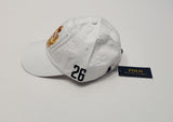 Nwt Polo Ralph Lauren White England  #26 Adjustable Strap Back Hat - Unique Style