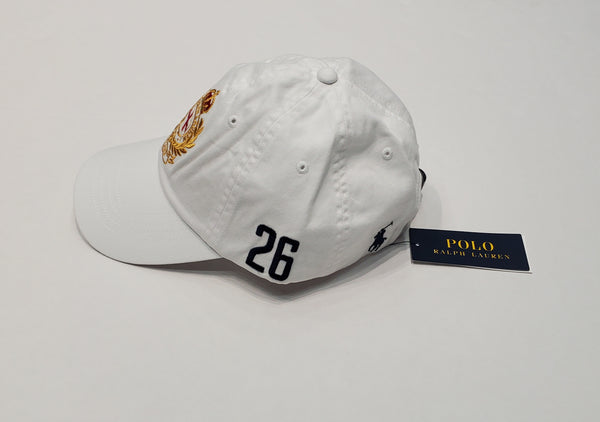 Nwt Polo Ralph Lauren White England  #26 Adjustable Strap Back Hat - Unique Style