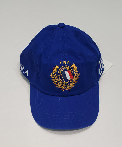 Nwt Polo Ralph Lauren Royal Blue France #26 Adjustable Strap Back Hat - Unique Style