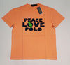 Nwt Polo Ralph Lauren Orange Peace Love Classic Fit Tee - Unique Style