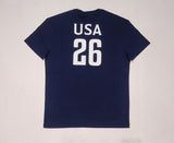 Nwt Polo Ralph Lauren Navy USA  # 26 Big Pony Classic Fit Tee - Unique Style