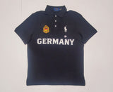 Nwt Polo Ralph Lauren Black Germany # 26 Big Pony Classic Fit Polo - Unique Style