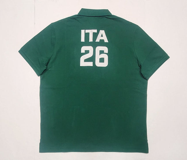Nwt Polo Ralph Lauren Green Italia # 26 Big Pony Classic Fit Polo - Unique Style