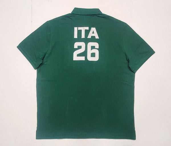 Nwt Polo Ralph Lauren Green Italia # 26 Big Pony Classic Fit Polo - Unique Style