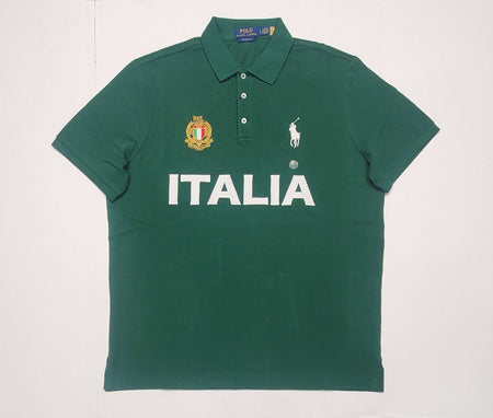 Nwt Polo Ralph Lauren Green Italia  # 26 Big Pony Classic Fit Tee