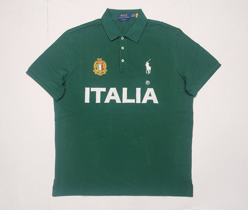 Nwt Polo Ralph Lauren Green Italia # 26 Big Pony Classic Fit Polo - Unique Style