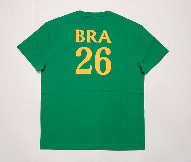 Nwt Polo Ralph Lauren Brasil # 26 Big Pony Classic Fit Tee - Unique Style