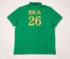 NWT Polo Ralph Lauren Brasil Big Pony classic fit polo shirt in navy with embroidered logo and button collar.