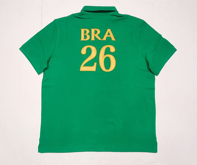 Nwt Polo Ralph Lauren Brasil # 26 Big Pony Classic Fit Polo - Unique Style