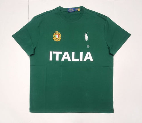 Nwt Polo Ralph Lauren Green Italia  # 26 Big Pony Classic Fit Tee - Unique Style