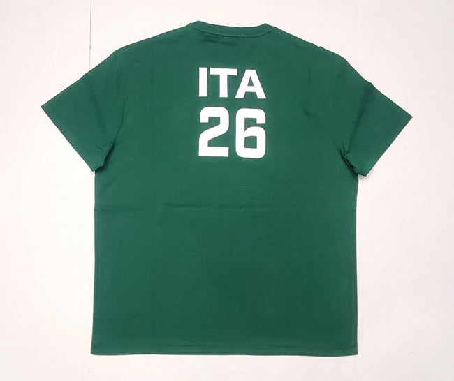 Nwt Polo Ralph Lauren Green Italia  # 26 Big Pony Classic Fit Tee - Unique Style