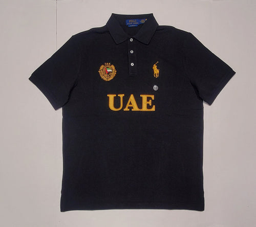 Nwt Polo Ralph Lauren Black UAE  # 26 Big Pony Classic Fit Polo - Unique Style