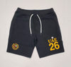 Black Polo Ralph Lauren UAE #26 small pony shorts with lightweight fabric and classic fit, displayed on a plain background